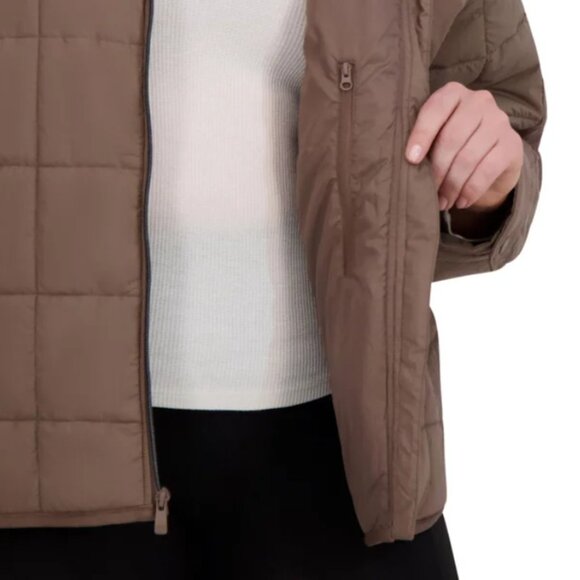 NWT Roxy Women's Quilted Jacket, Brown (Expresso) - Picture 11 of 11